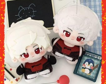 Love and Deepspace Sylus 10cm Cotton Doll | Plush Soft Vinyl Doll | Cute Chibi Anime Figure, Otome Game Gift Collection