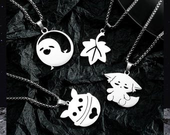 Genshin Characte Pendant Necklace, Tartaglia Ayaka Hu Tao Kazuha Xiao Yae Miko  Pendant Collection Gift