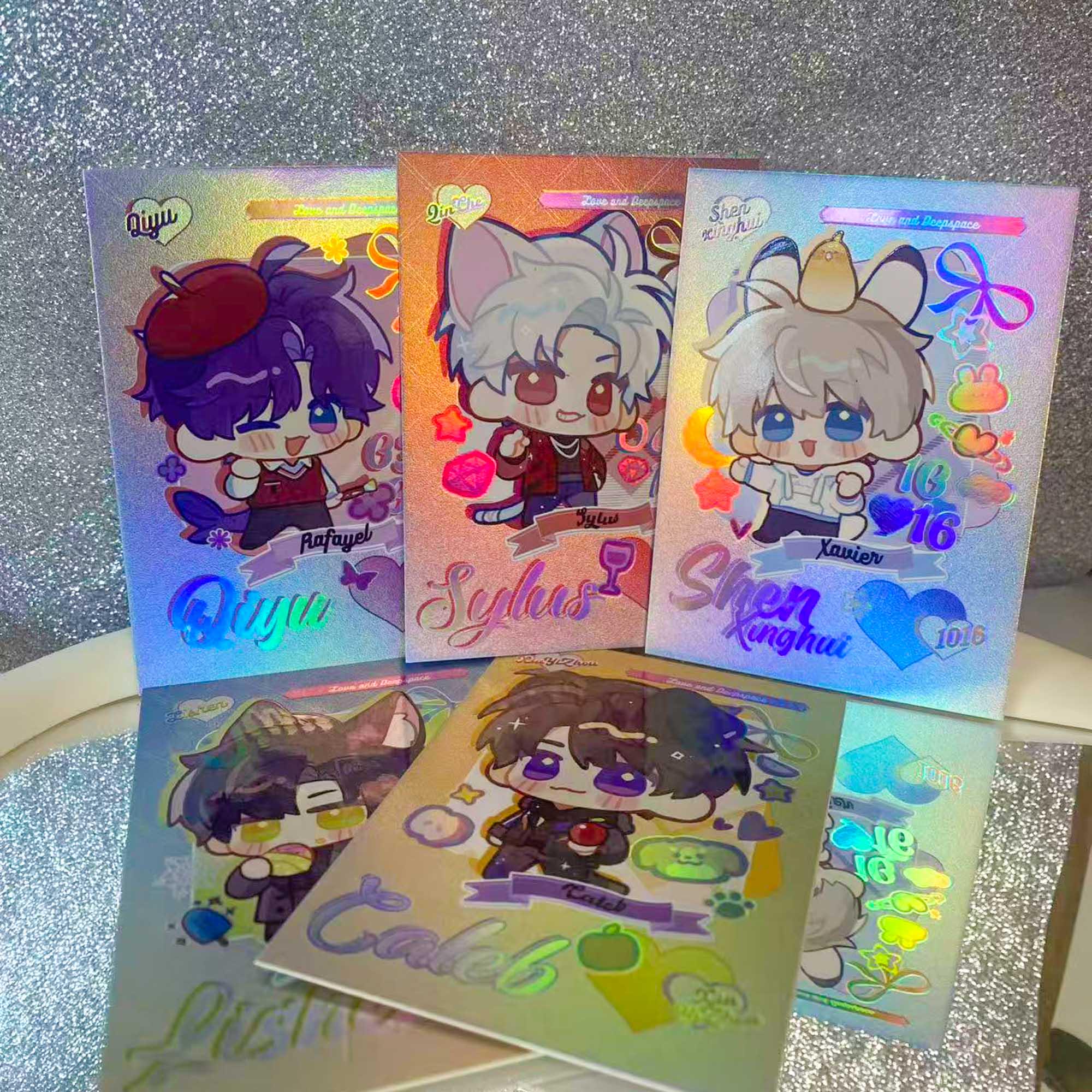 Xavier Zayne Rafayel Sylus Caleb Photo Cards,love and Space Five Male ...