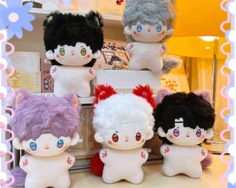 Love and Deepspace 10cm plush doll, Handmade plush doll,Cute Plushie,Sylus/Caleb/Zayne/ Xavier/Rafayel Cotton Plush,Collectible Gift