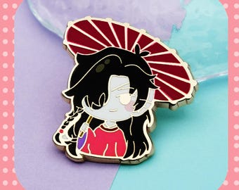 Heaven Official's Blessing Hua Cheng Enamel Pin - 3×2.8cm Cute Anime Brooch, TGCF Collectible Metal Badge