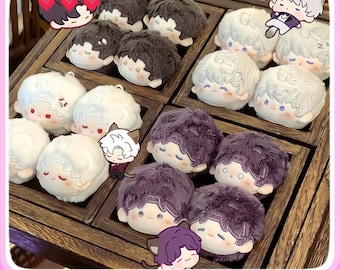 Chibi Ball Plush Keychain Set | Love and Deepspace All Boys 5cm Bag Charm, Kawaii Otome Gift