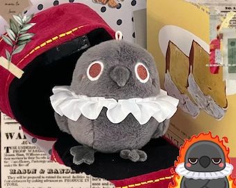 Love and Deepspace Sylus doll mephisto doll Grumpy Crow plush 10cm Backpack accessories ita bag Plushie Keychain