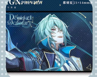 Honkai: Star Rail,Anaxa 14"x21"Shikishi Board, Anaxa double flash badges Pins,badge set,Fan-Made