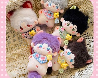 Muñeco de peluche Love and Deepspace de 10 cm, muñeco de peluche hecho a mano, peluche de algodón Sylus/Caleb/Zayne/Xavier/Rafayel, arte de fan, peluche lindo, peluche para chicos