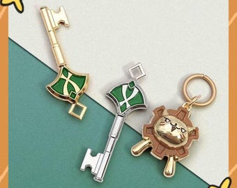 Genshin Impact Alhaitham & Kaveh Keychain - Metal Dorm Lion Charm