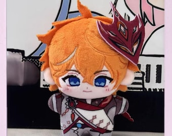 Genshin Impact Fan-Made Plush Doll Keychain -  Kaeya Tartaglia Hu Tao Citlali 10cm Star-Shaped Cotton Doll,Genshin collects gifts