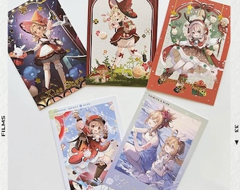 Genshin Klee-minikaarten voor verzamelaars: op instantfilms geïnspireerde fanmerchandise | Cadeau voor spelers