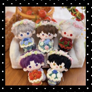 Love and Deepspace 10cm Plush Flowers Sylus plush,Xavier,Zayne,Rafayel,Caleb Doll -Gift For LADS Lover