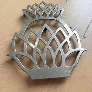 Sottopentola a forma di ananas placcato in argento italiano