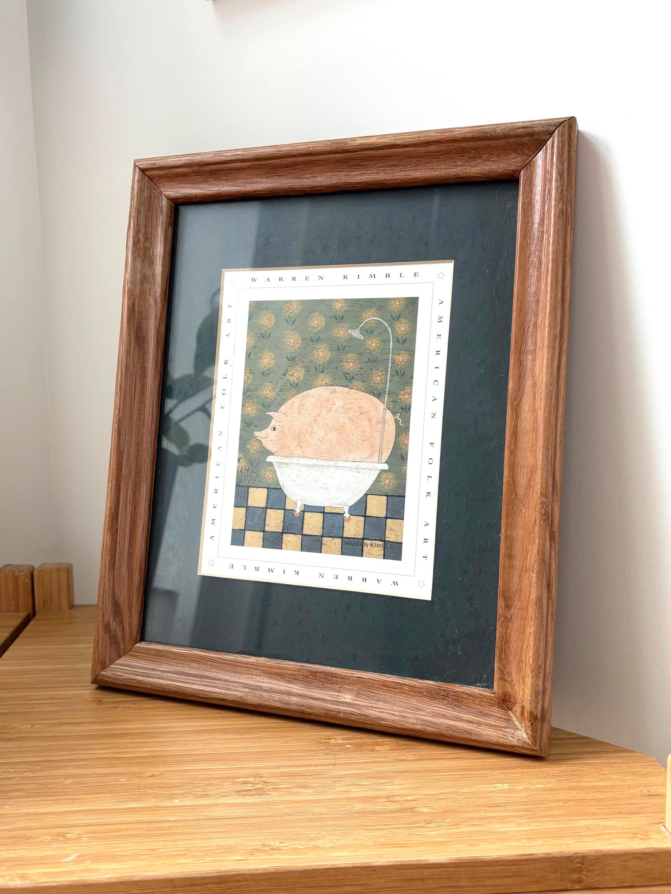 カントリー雑貨　ウォーレン・キンブル 風景画2点 木製額 ＋1点 Warren kimble prints - Etsy 日本