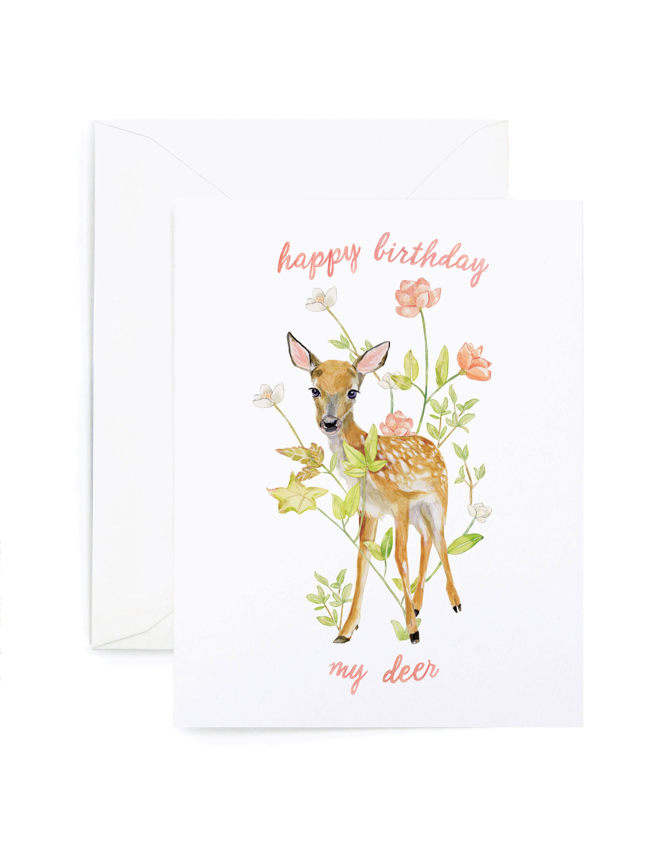 Happy Bday Deer Card