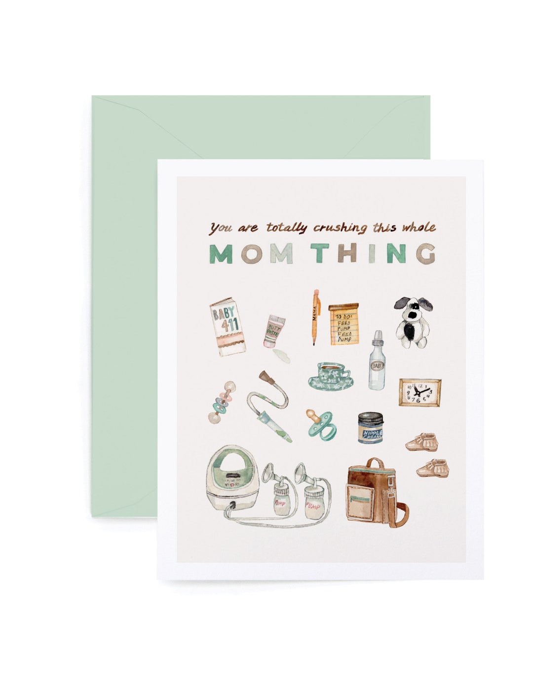 New Mom, First Mother's Day, Doing a Great Job Mom, Encouragement for Mom Greeting Card, Card ...