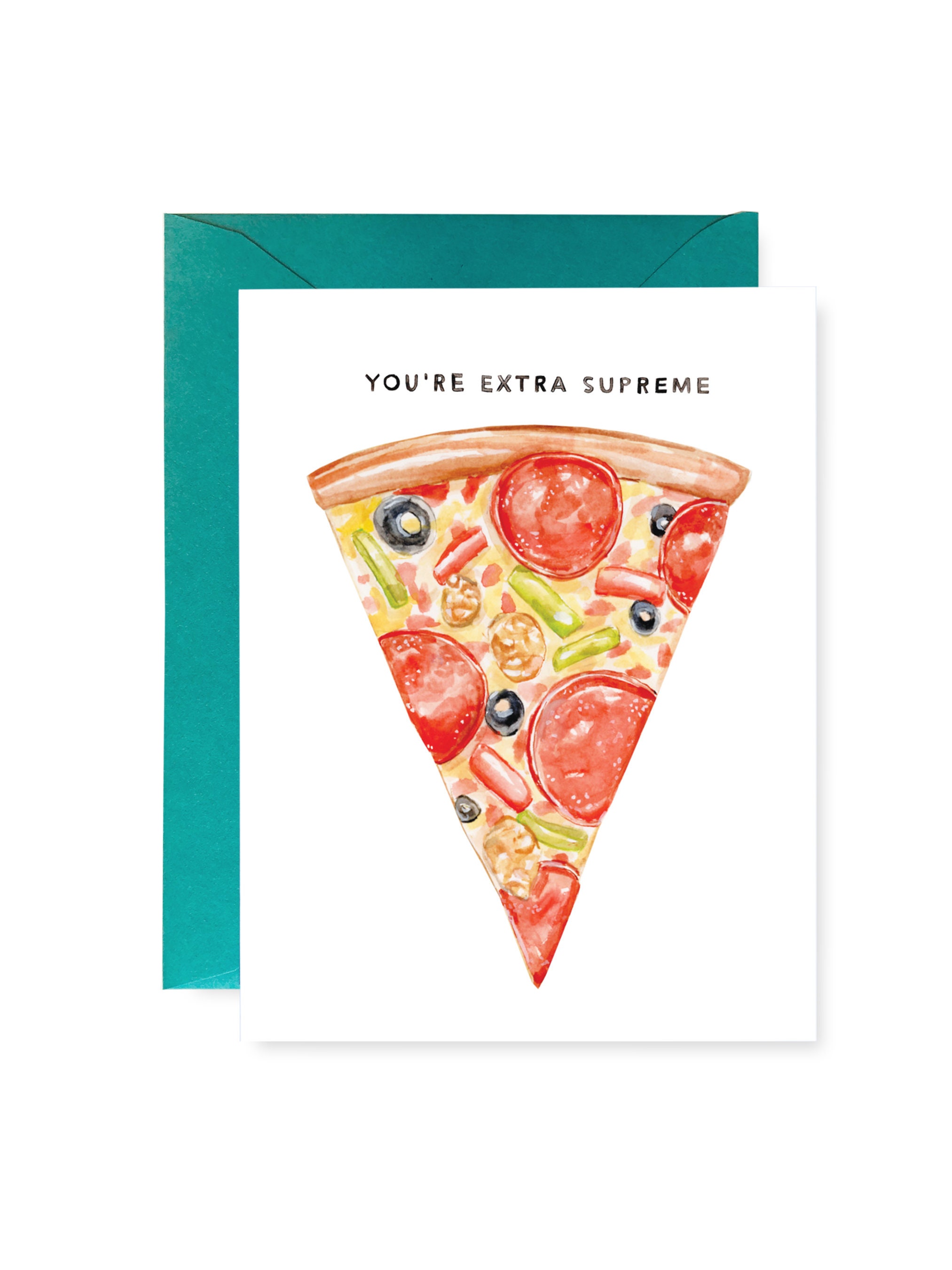 Supreme Pizza Greeting Card Supreme Pizza Greeting Card