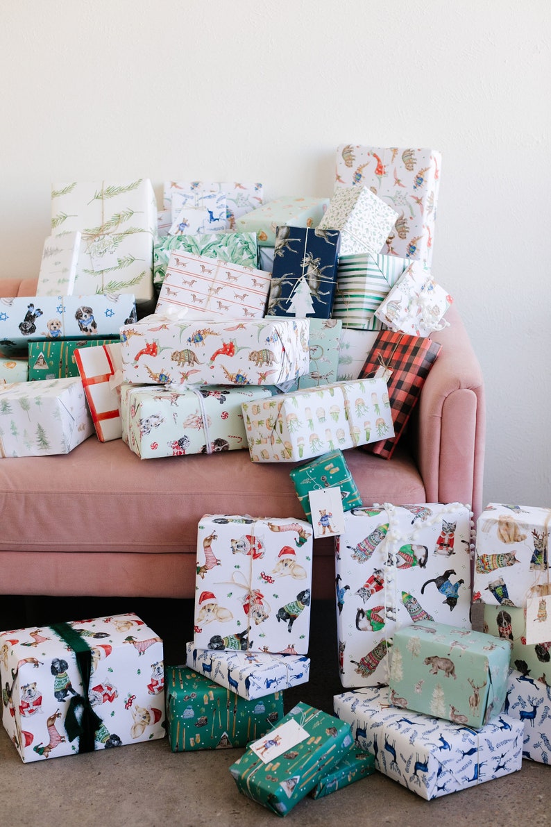 Vintage Winter Gear Gift Wrap Holiday Wrapping Paper - Etsy