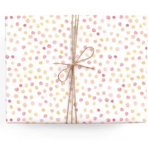 Pink and Coral Polkadots Pattern Gift Wrap - Perfect versatile Wrapping Paper