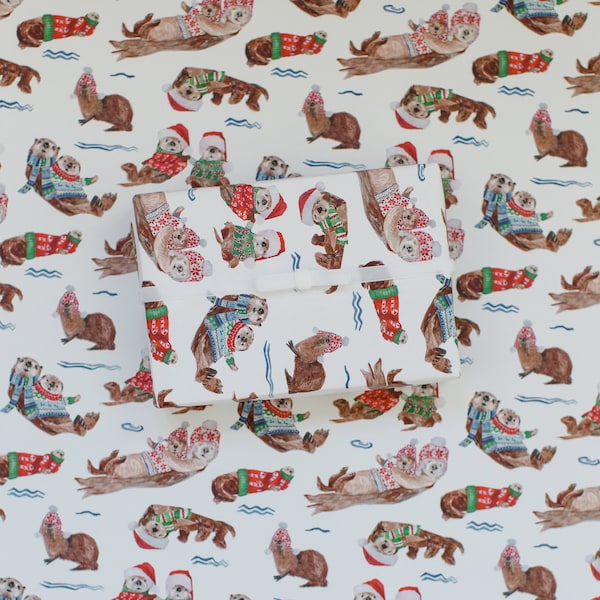 Christmas Wrapping Paper Etsy