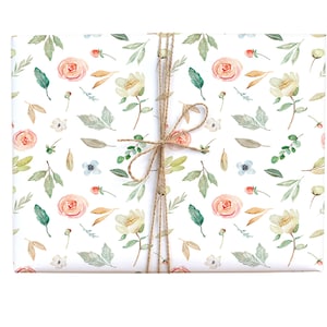 Floral Garden Pattern Wrapping Paper perfect for birthdays, weddings, Mother&#39;s Day, and more!