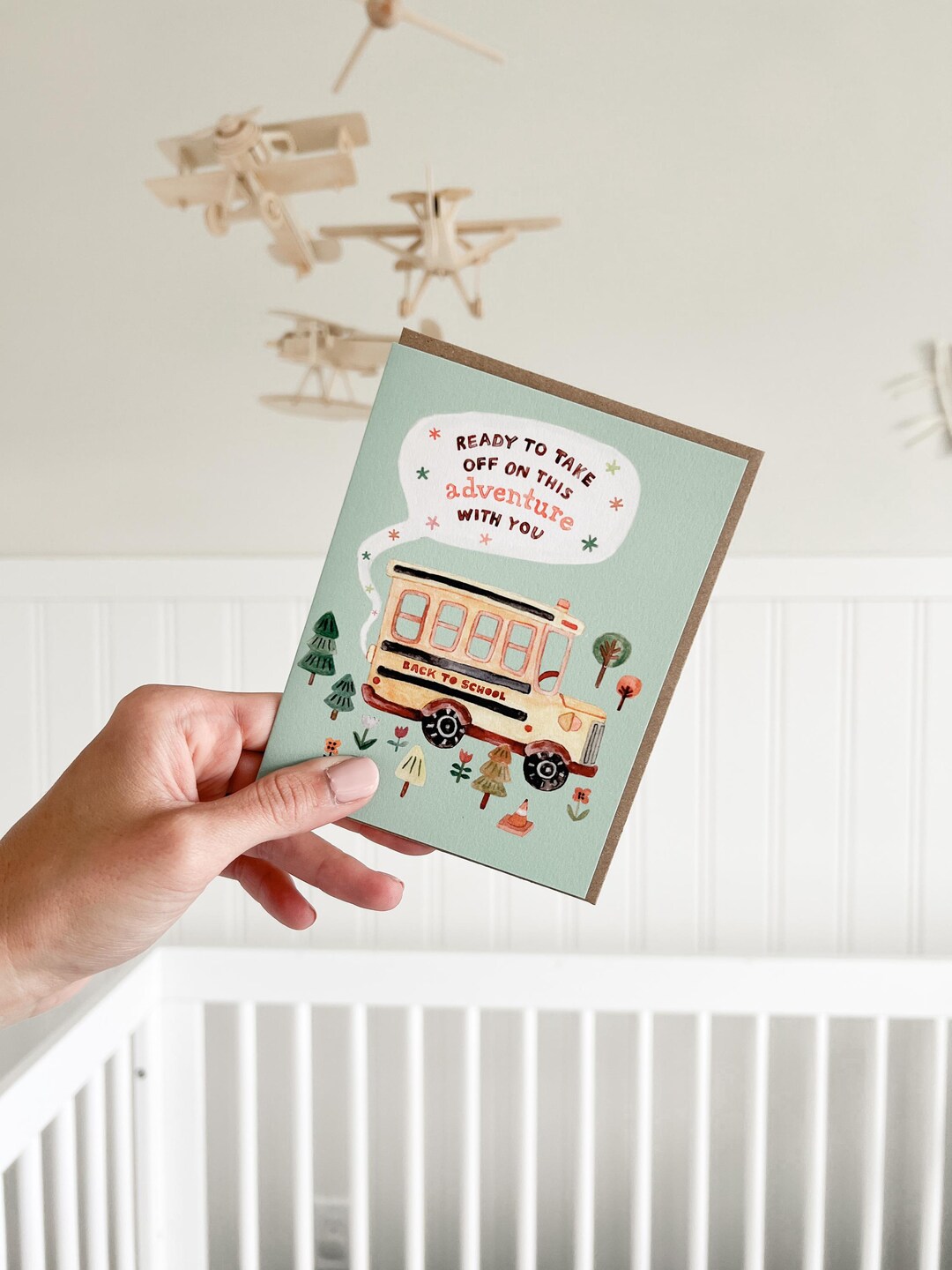 Back to School Teacher Greeting Card _ First Day of School Card for ...