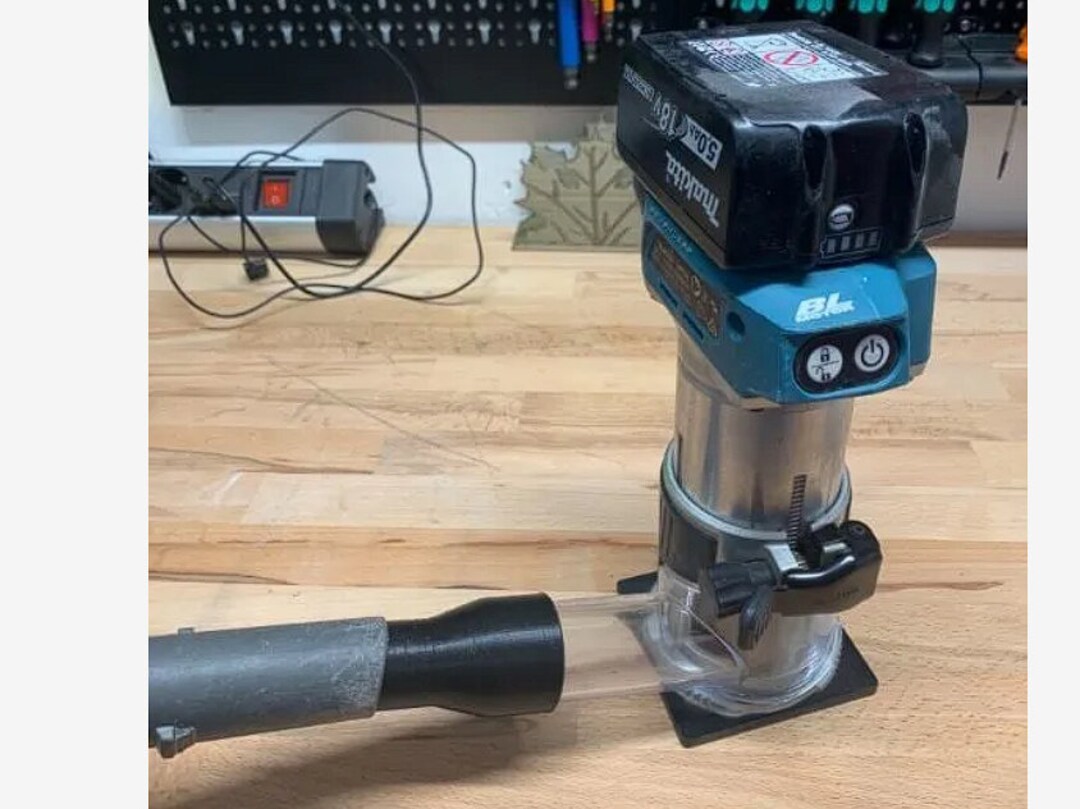 Router Extraction Makita Adapter Router for a Router - Efficient Dust Extraction ...