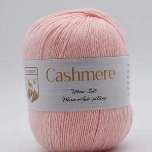 Premium Cashmere Wool 80% Cashmere – Ultra-soft 4-ply luxury yarn – 33 colors to choose from for scarves, shawls, baby projects, etc. image 10
