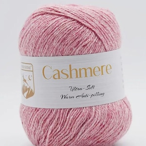 Lana Cashmere Premium 80% Cashmere – Filato di lusso ultra morbido a 4 capi – 33 colori tra cui scegliere per sciarpe, scialli, progetti per neonati, ecc.