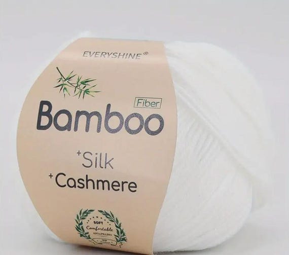 Bamboo Silk Cashmere  Weiches 50g DK Garn aus Bambus Seide und Kaschmir   Einfarbiges Strickgarn fr Tcher, Mtzen, Schals und Babywolle - Etsy  sterreich