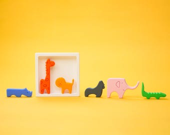 Animal Puzzle: Educational Toy for Kids – an unique logic game gift for children.