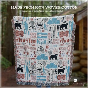 Colorado Woven Throw Blanket 100 Cotton in 2 Sizes Colorado