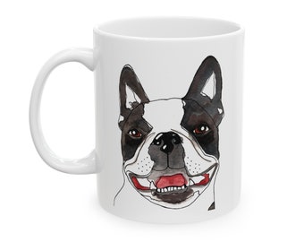 Boston Terrier Ceramic Mug 11oz.
