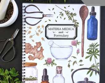 DIGITAL Herbal Materia Medica & Formulary Journal - Full Size - 150 Printable Pages - A4 and Letter Sized Files