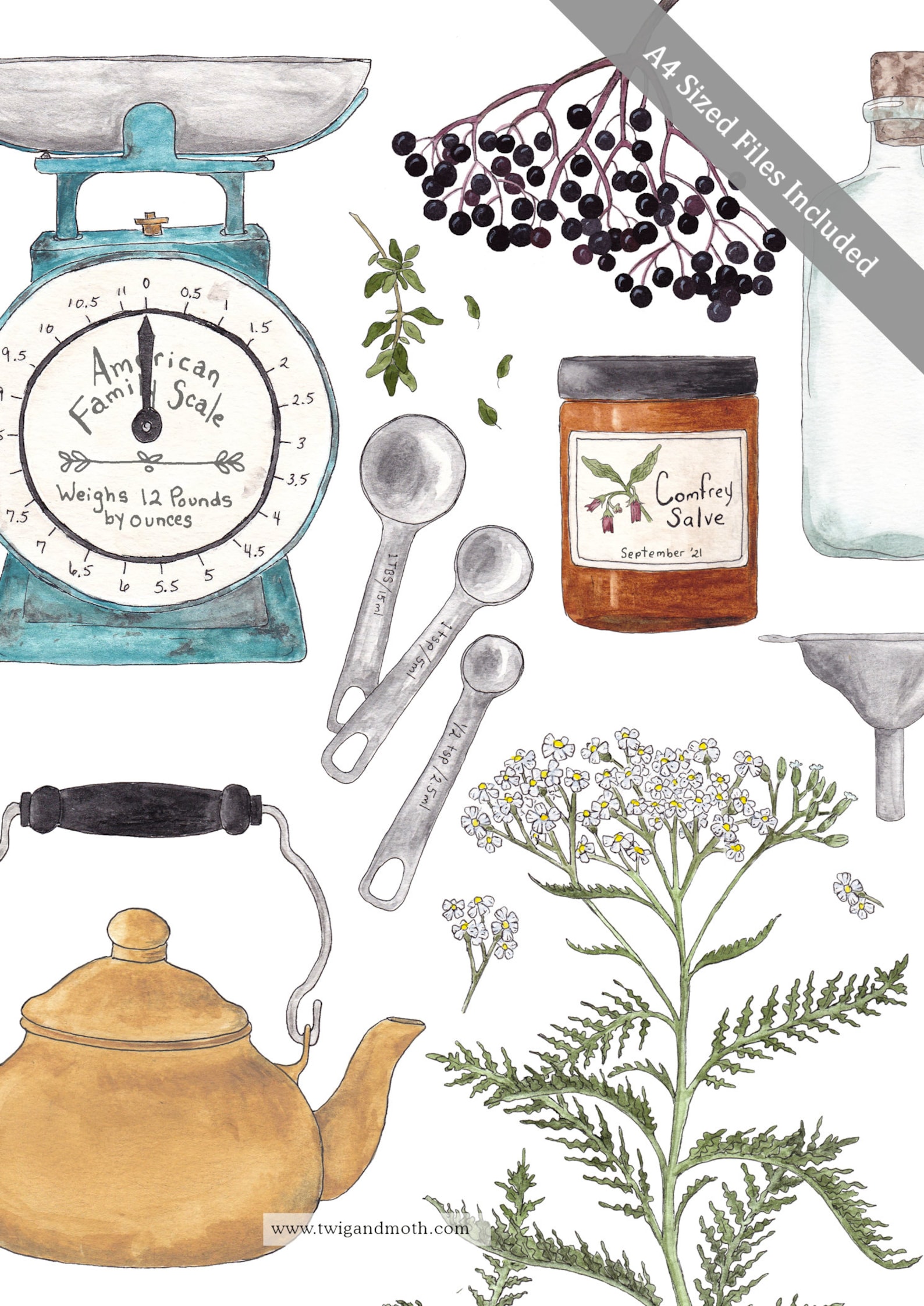 DIGITAL Herbal Materia Medica & Formulary Journal Full Size Etsy