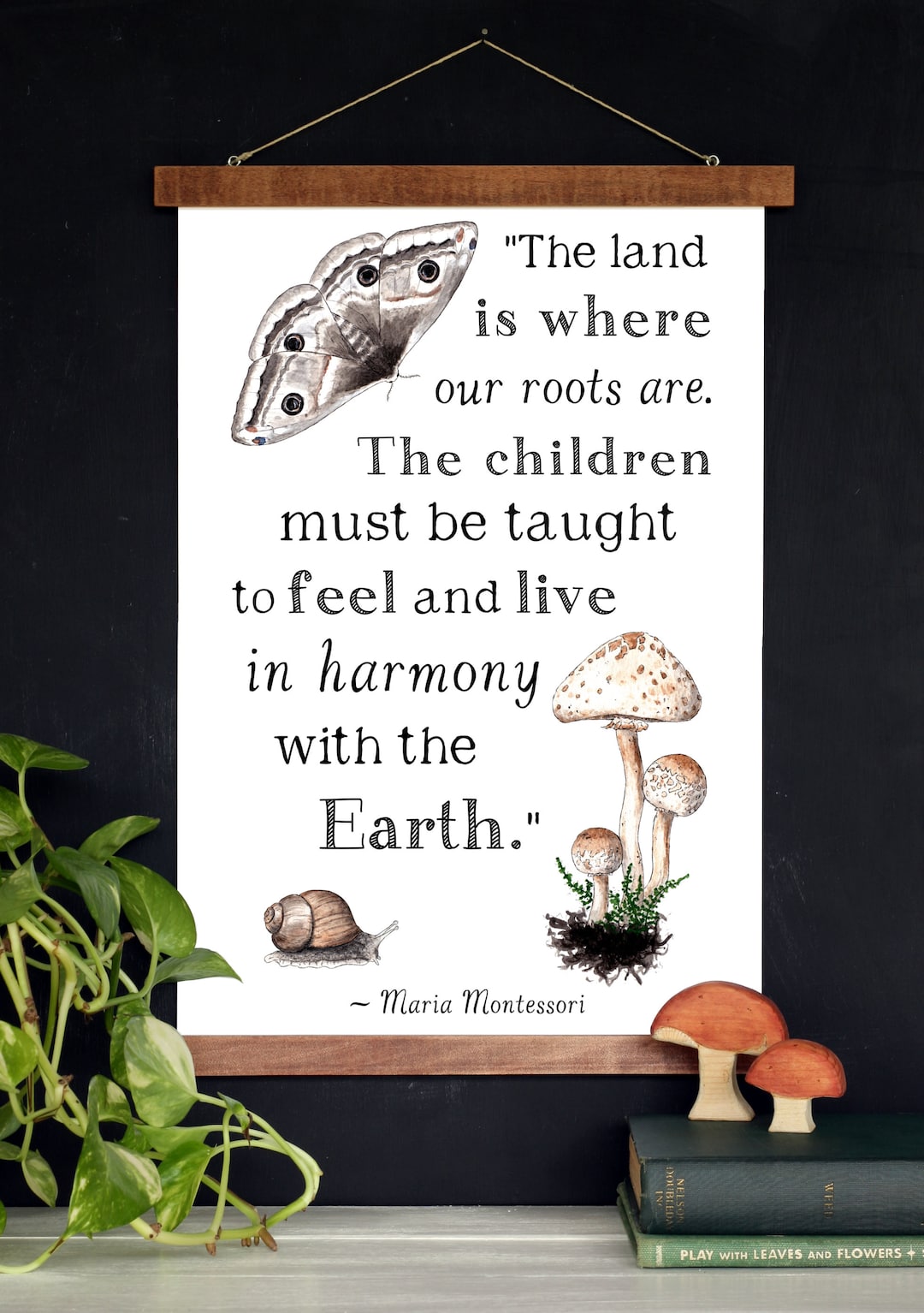 MARIA MONTESSORI QUOTE Development is a Series of Rebirths Poster for Sale  by TeyMank