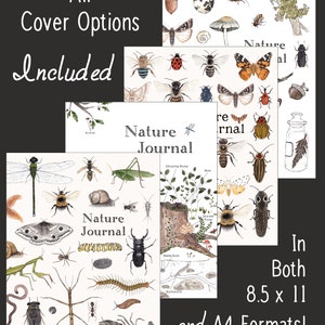 DIGITAL PDF version - Nature Journal for Kids - 102 Pages - Printable on 8.5 x 11 or A4 Paper - Charlotte Mason, Montessori, Nature Study image 2