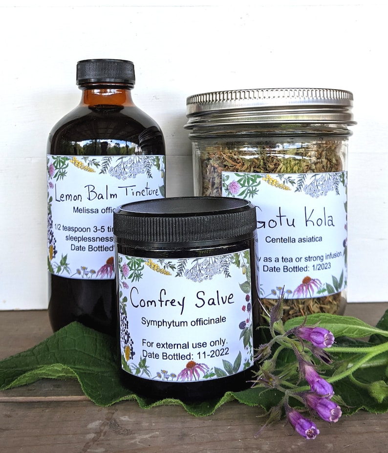 Printable Botanical Themed Herbal Labels for Herbalists - Editable ...