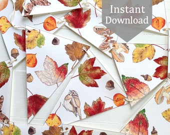 Autumn Bunting - Etsy