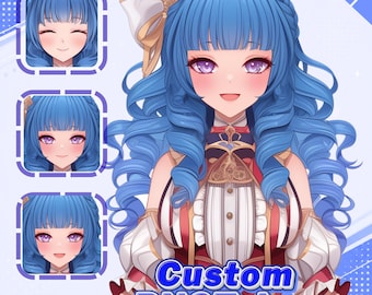 Custom PNGTuber Avatar Commission | Animated PNGTuber | Twitch Streamer Character