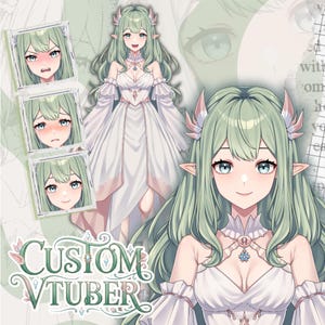 Live2D VTuber-modellbeställning | Anpassad anime VTuber-karaktärsdesign och riggning | VTube Studio-klar avatar