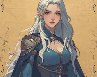 Retrato personalizado de personaje de D&D: Encargo de arte para juegos de rol de fantasía (arte digital)