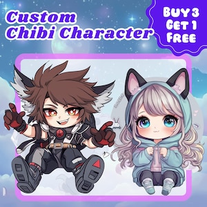 CHIBI PERSONALIZZATO, Cartone animato, Fanart, Personaggio originale Anime Pngtuber Commission Twitch, Logo Chibi, Chibi carino, Emote Chibi, Fanart, Natale