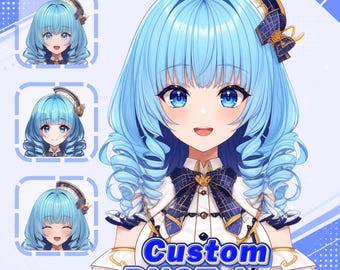 Custom PNGTuber Avatar Commission | Anime PNGTuber Character for Twitch & YouTube Streamers