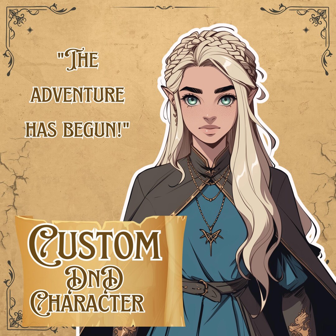 Dnd custom dnd character dnd character fantasy character commission