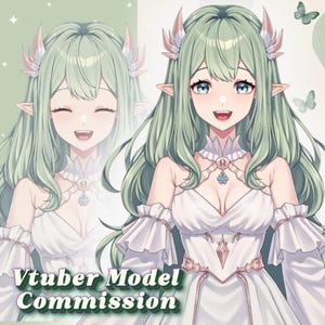 Live2D VTuber-modellbeställning | Anpassad anime VTuber-karaktärsdesign och riggning | VTube Studio-klar avatar