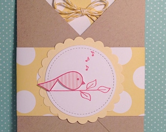 Songbird Get Well Pocket Card