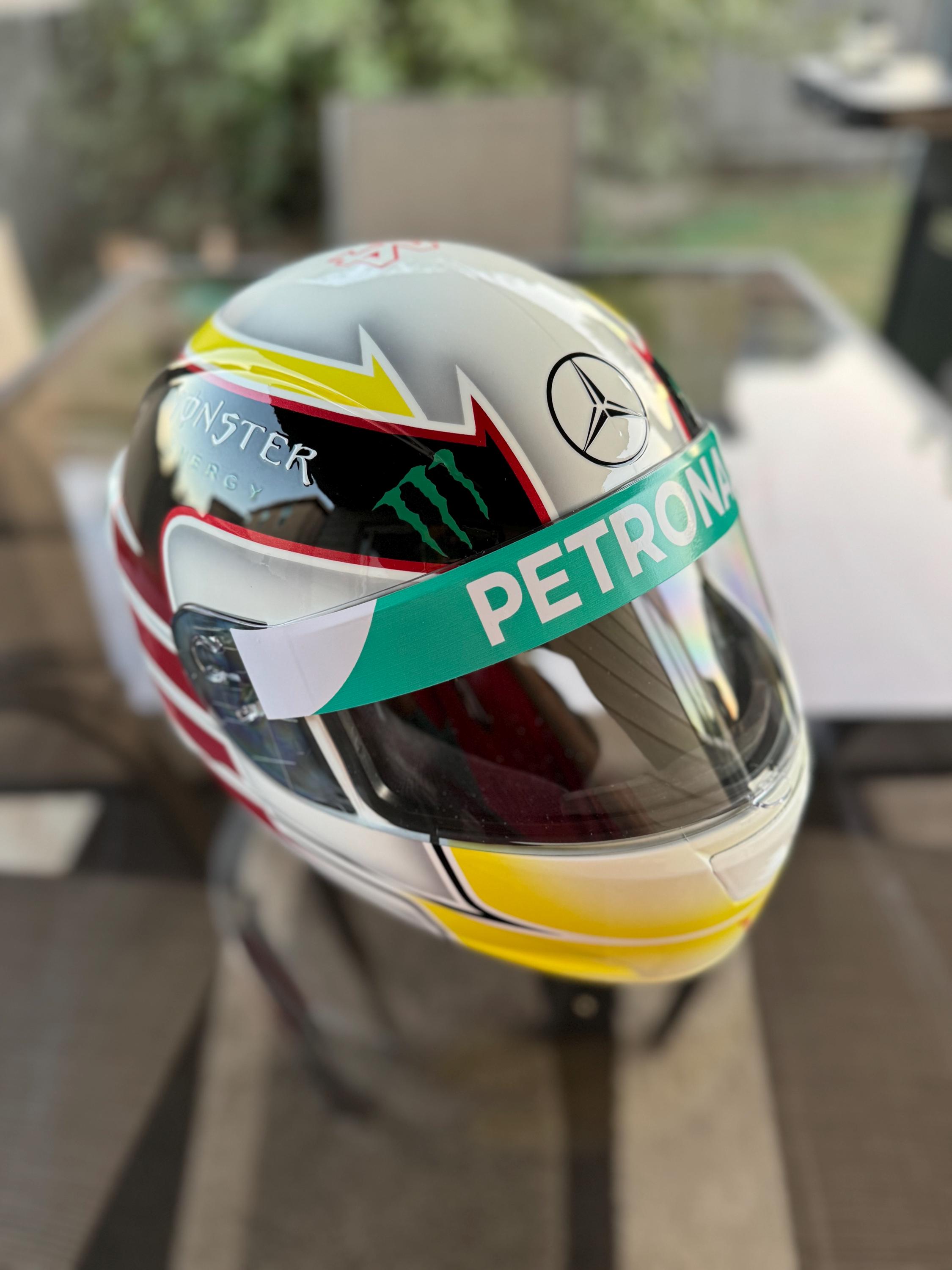 Motorcycle Helmet Lewis Hamilton 2013 Helmet Lewis Hamilton Signed