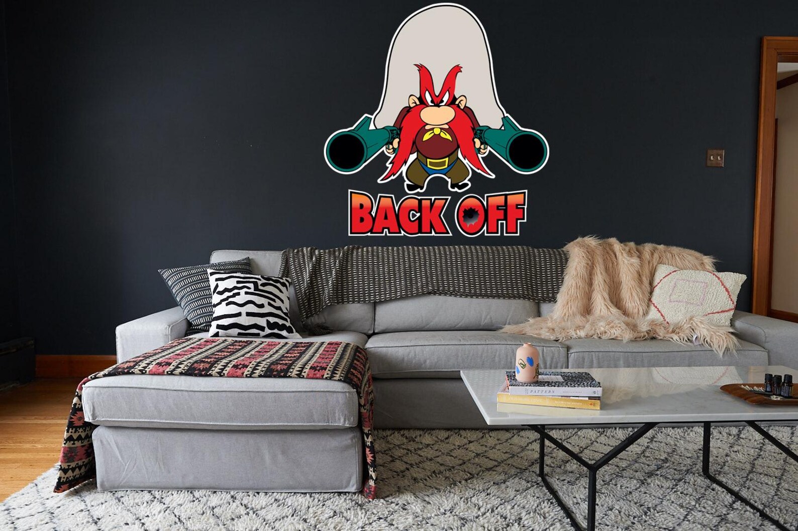 Yosemite Sam BACK OFF Logo Vinyl Decal / Sticker 10 Sizes!! Free ...