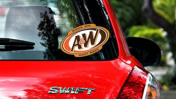 Dog Car Decals, Stickers & Vinyl Art A&W Root Beer Sticker Decal ...