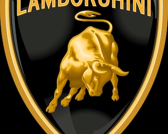 Lamborghini Main Logo Car decal Sticker / Vinyl Decal 10 Sizes!! Tracking