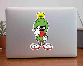 Fan Emblems Looney Tunes Marvin The Martian Calcomanía Para Automóvil Con Cúpula / Multicolor