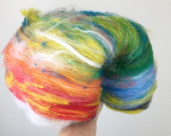 Over the Rainbow - Wool Art Batt 3.0 oz